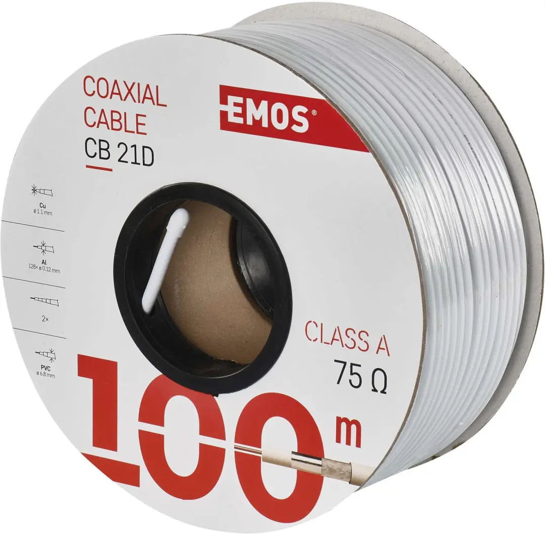 Emos Coaxkabel CB21D 100m - afbeelding 5 van 6