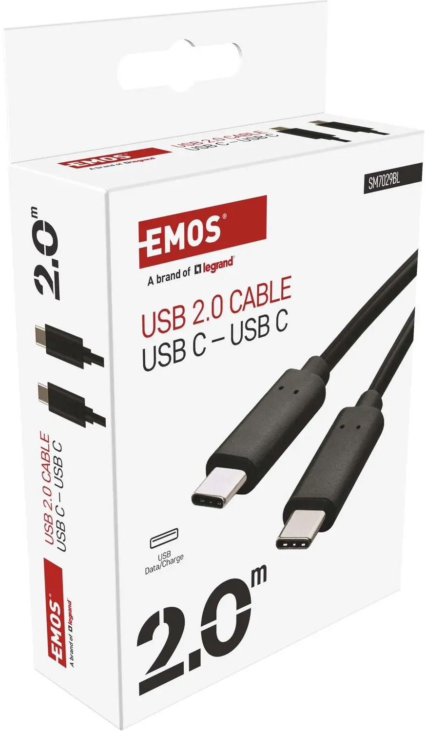 EMOS SM7029BL USB-C naar USB-C kabel 2m - Zwart - afbeelding 6 van 6