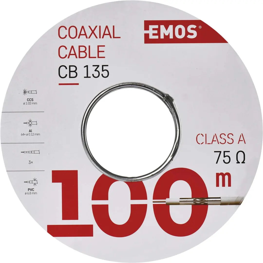 Emos Coaxkabel CB135 100m S5382 - afbeelding 6 van 6