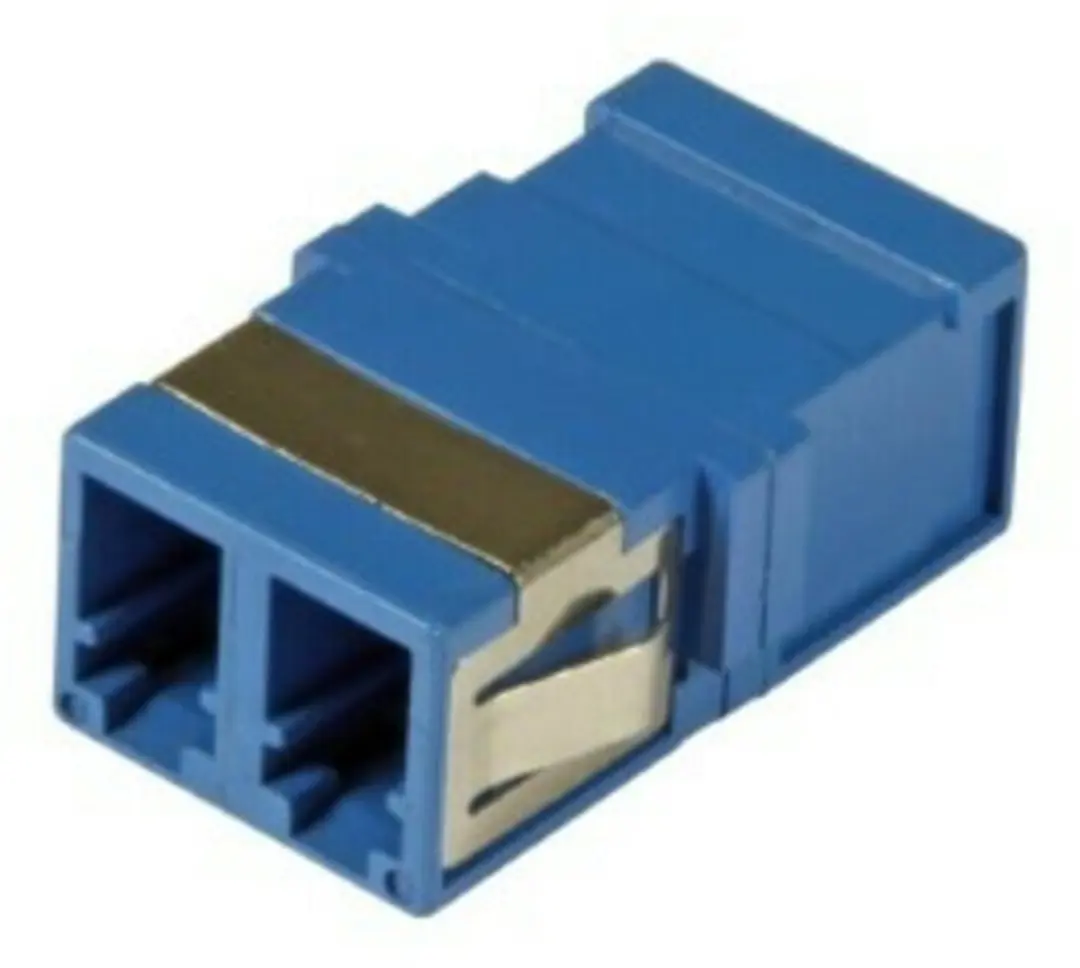 Danicom Singlemode keystone koppeling LC-LC duplex blauw