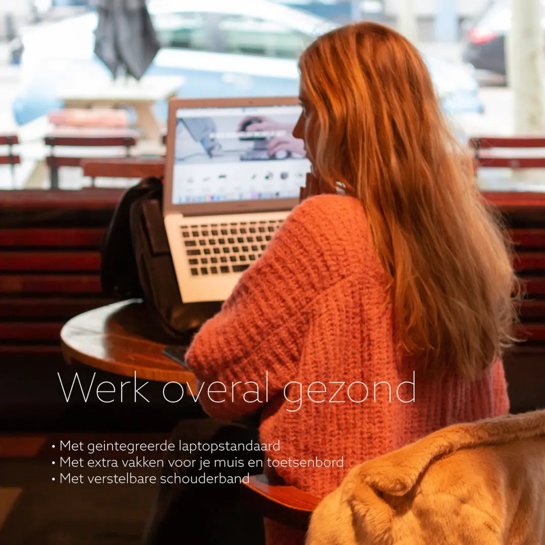 R-Go Tools Viva Laptoptas - 15,6 inch - Bruin - afbeelding 6 van 6