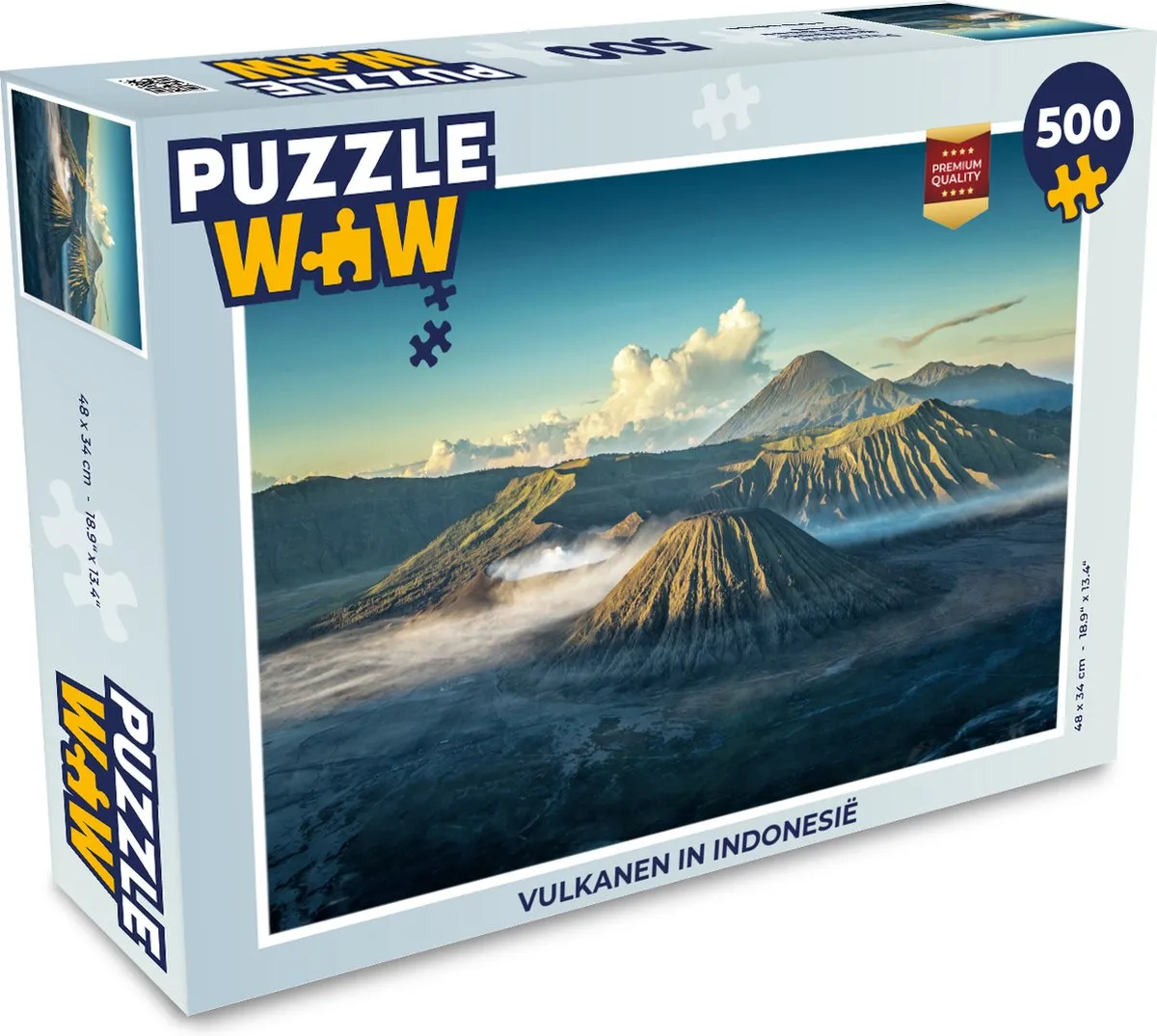 PuzzleWow Vulkanen in Indonesië Legpuzzel 500 Stuks