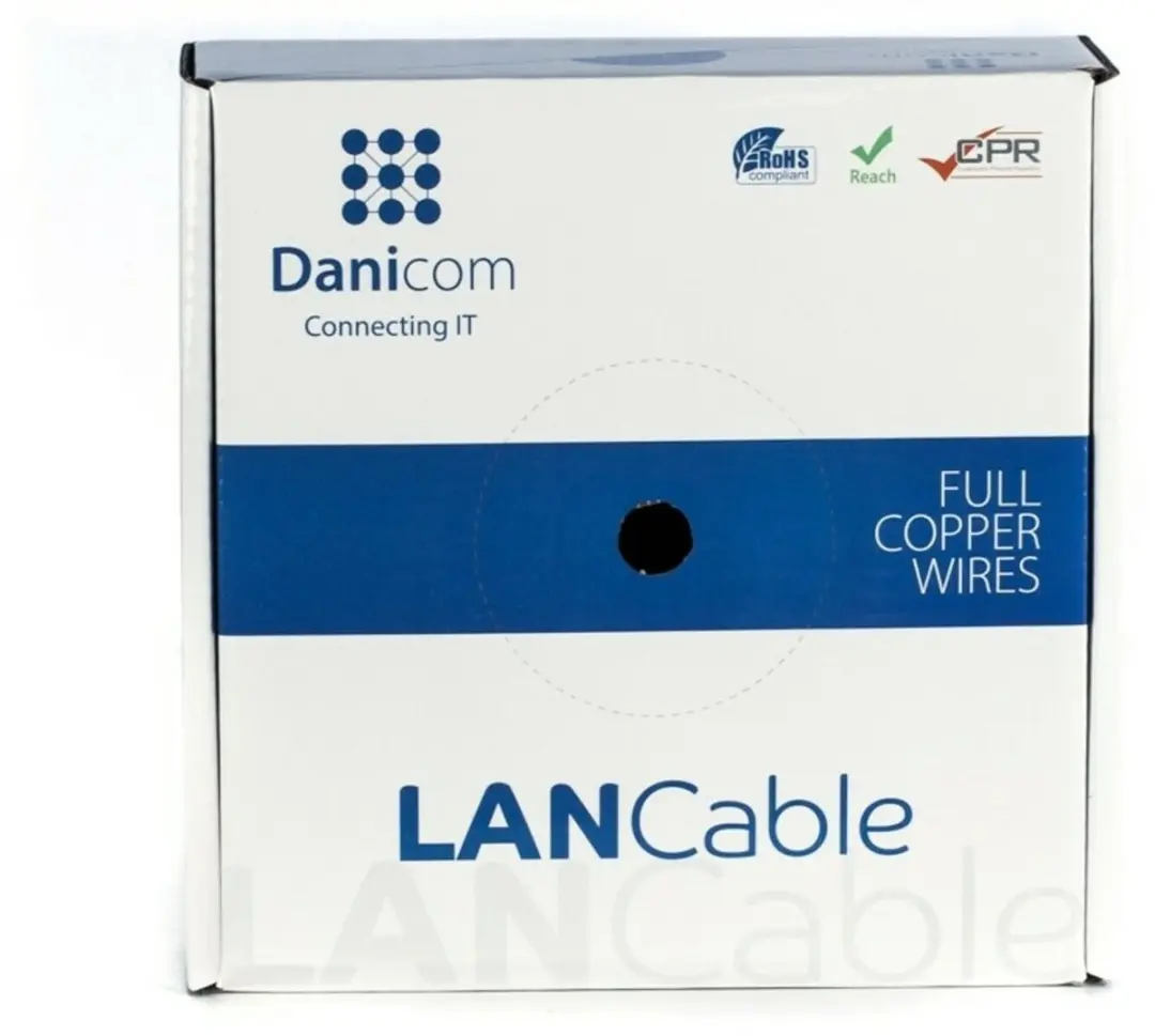 Danicom DC-FTP6-50-FCA CAT6 FTP Netwerkkabel 50m - Grijs - afbeelding 2 van 4