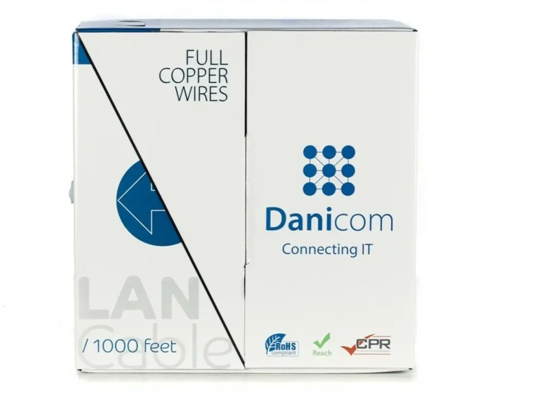 Danicom DC-UTP5E-305-FCA CAT5E Netwerkkabel 305m - Grijs - afbeelding 2 van 4