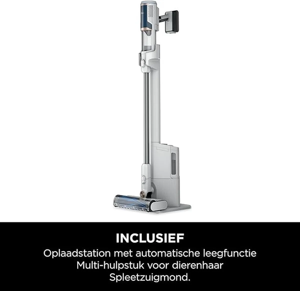 Shark BU3521EU Clean & Empty Draadloze Stofzuiger - 40 minuten - Wit