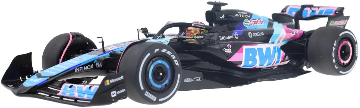 Formule 1 Alpine F1 Team A524 #31 Miami GP 2024 Solido - Blauw Roze Zwart