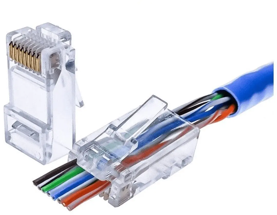 Danicom DC-RJ45-UTP6-PT-10PCE RJ45 CAT6 Doorsteekconnector - afbeelding 3 van 6