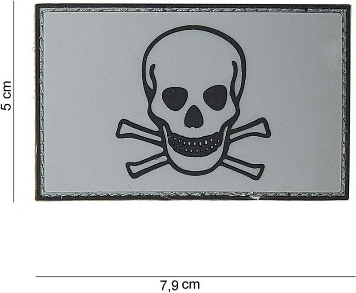101 Inc Embleem 3D Pvc Skull And Bones 10069