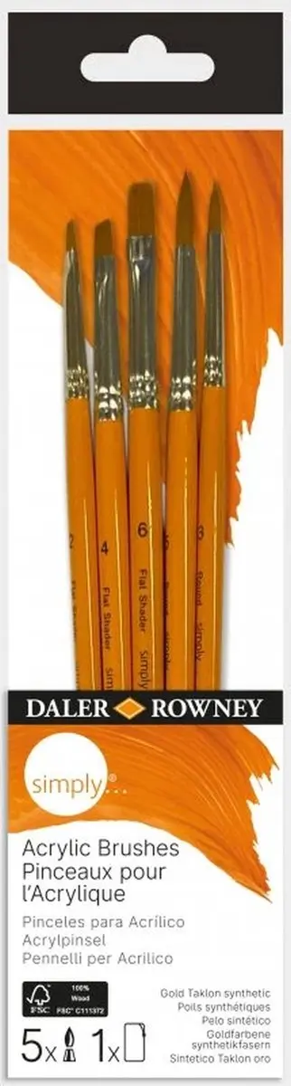 Daler Rowney Simply Acrylverf Penselenset #2