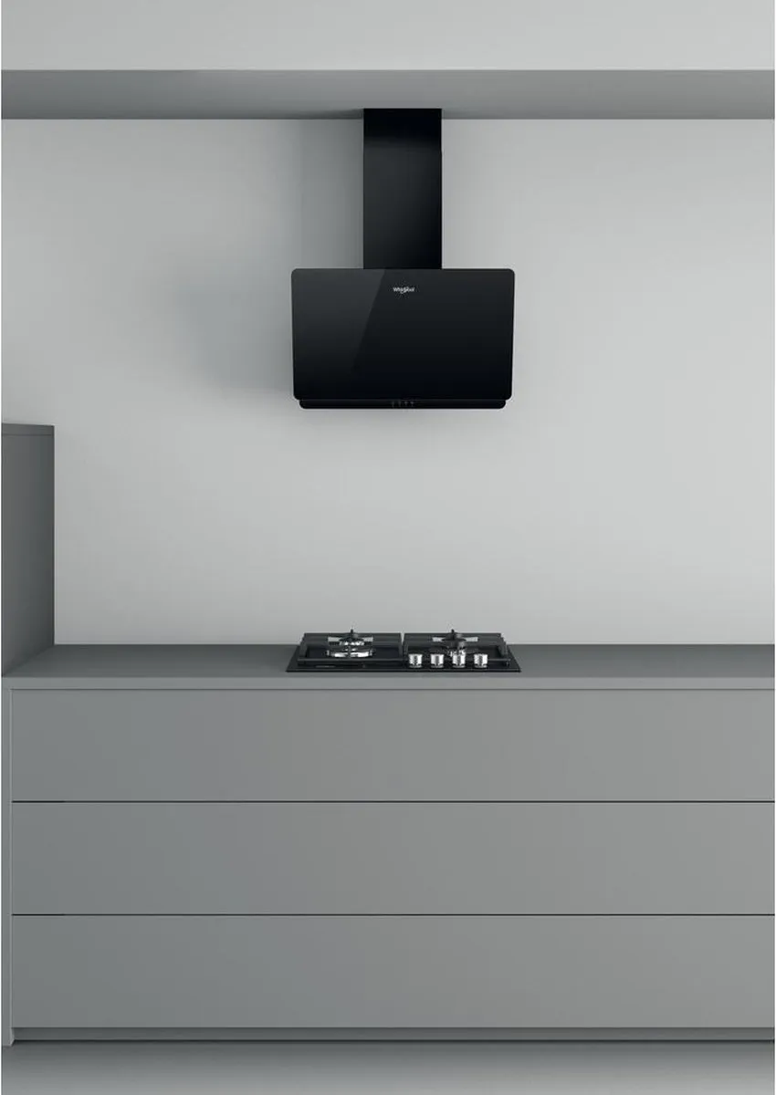 Whirlpool AKR 65F LM Afzuigkap - 375 m³/u - Zwart