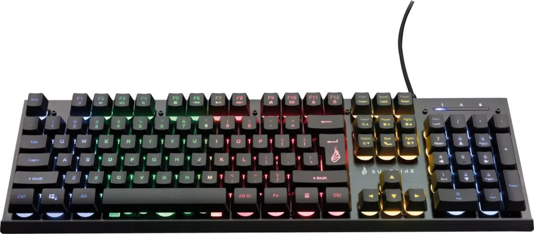 SureFire KingPin X2 toetsenbord Gamen USB QWERTY Amerikaans Engels Zwart, Metall