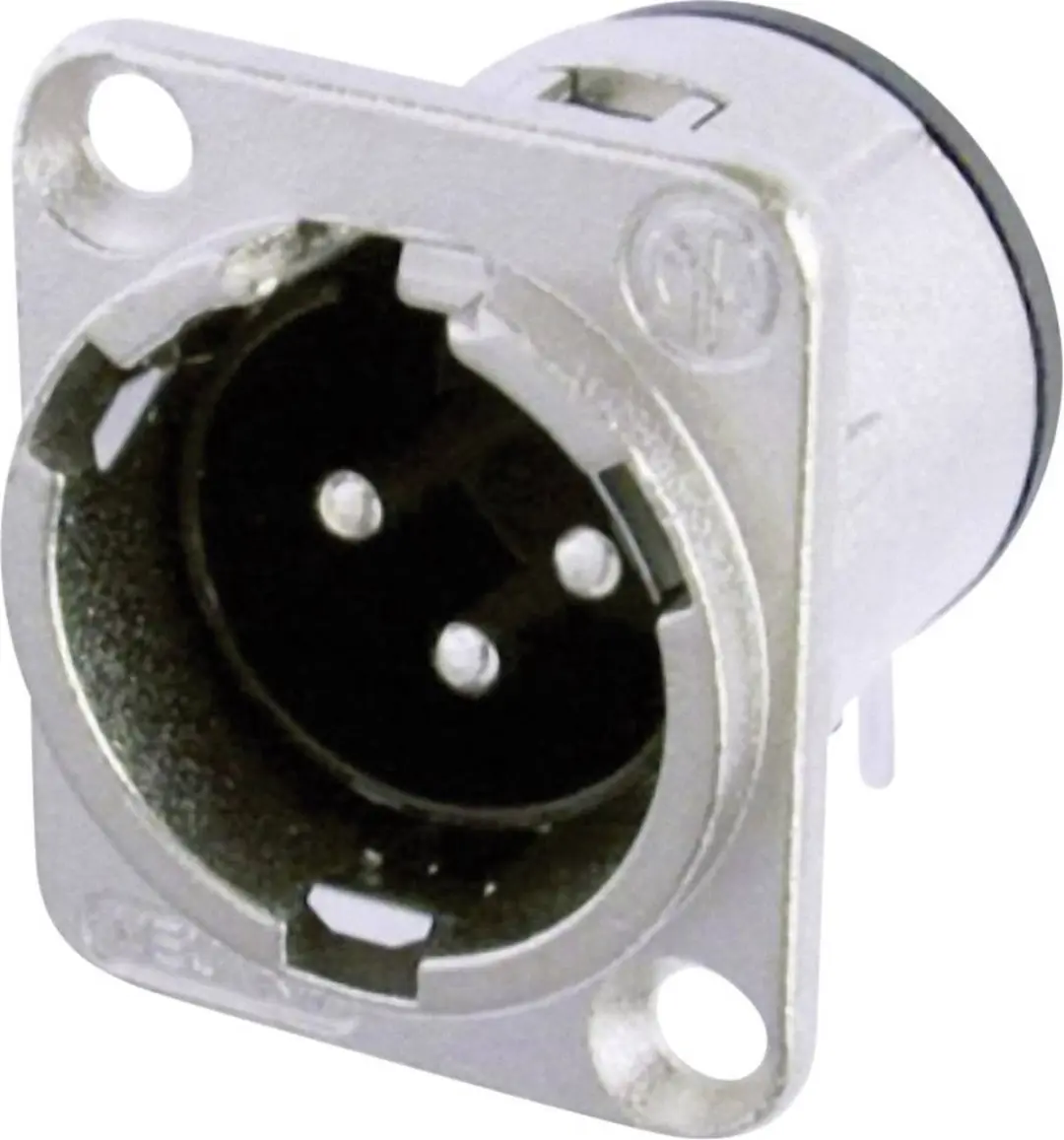 Neutrik NC3MD-H XLR-connector Flensstekker, contacten haaks Aantal polen: 3 Zilv
