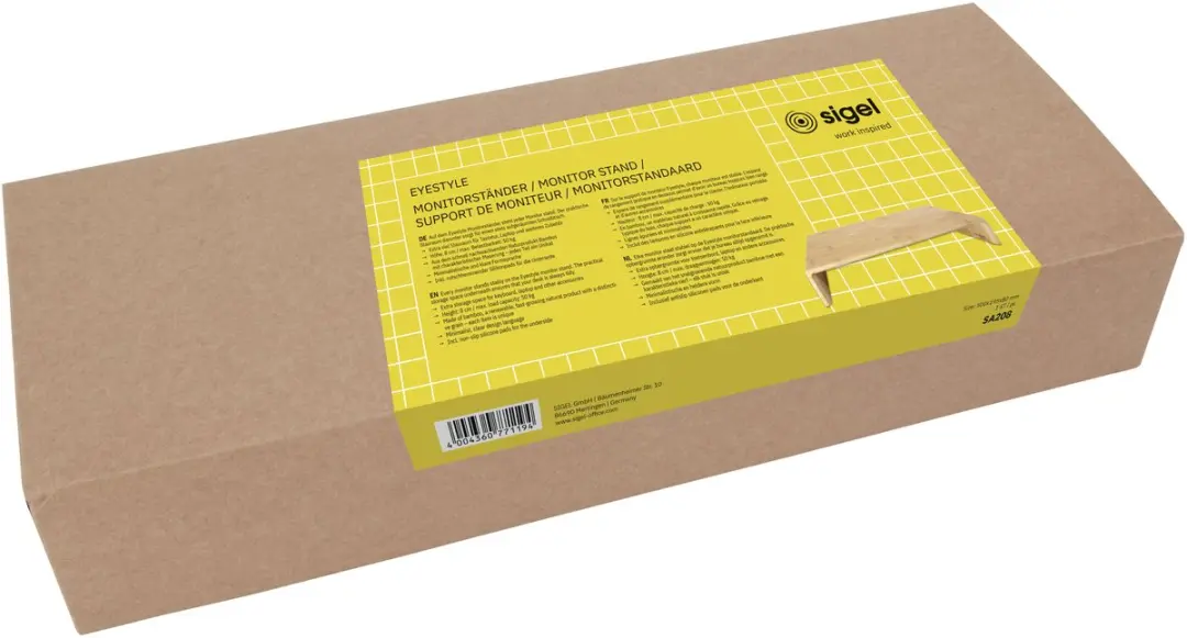 Sigel Eye Style Monitorverhoging Beige 500x80x195mm - afbeelding 6 van 6