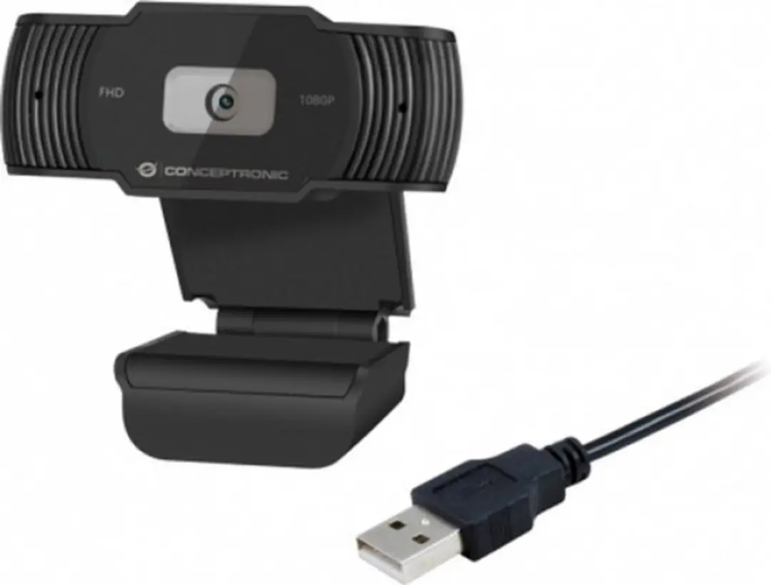 Conceptronic AMDIS04B Webcam - 1920x1080 - Zwart - afbeelding 5 van 5