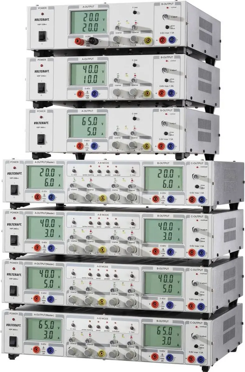 Voltcraft VSP 2653 Labvoeding - 399W - 0-65V, 0-3A - afbeelding 3 van 6