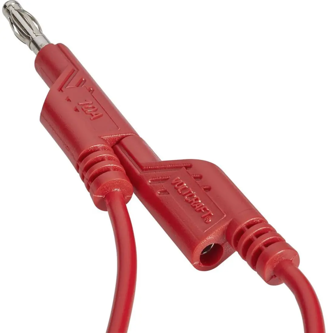 Voltcraft MS5/RT Meetsnoer Banaanstekker 5m - Rood - afbeelding 2 van 4