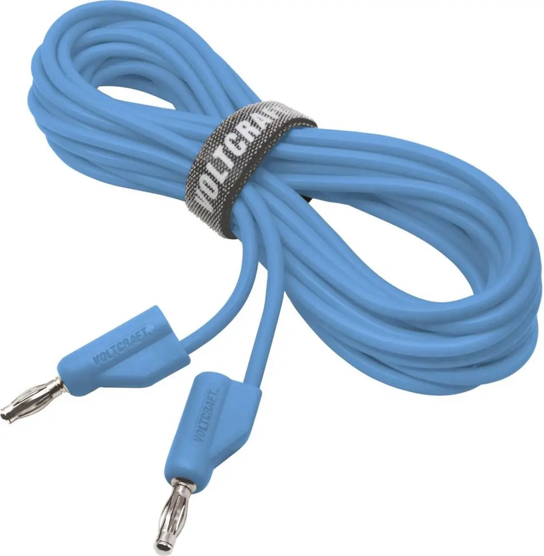 Voltcraft MSB-300 Meetsnoer Banaanstekker 4mm - 5m Blauw - afbeelding 3 van 5
