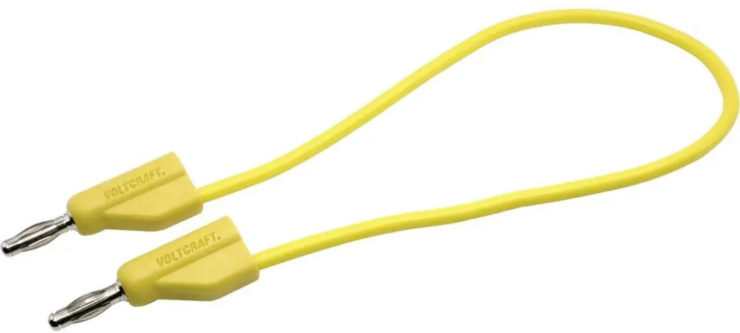 Voltcraft MSB-300 Meetsnoer Banaanstekker 4mm 25cm Geel - afbeelding 4 van 4