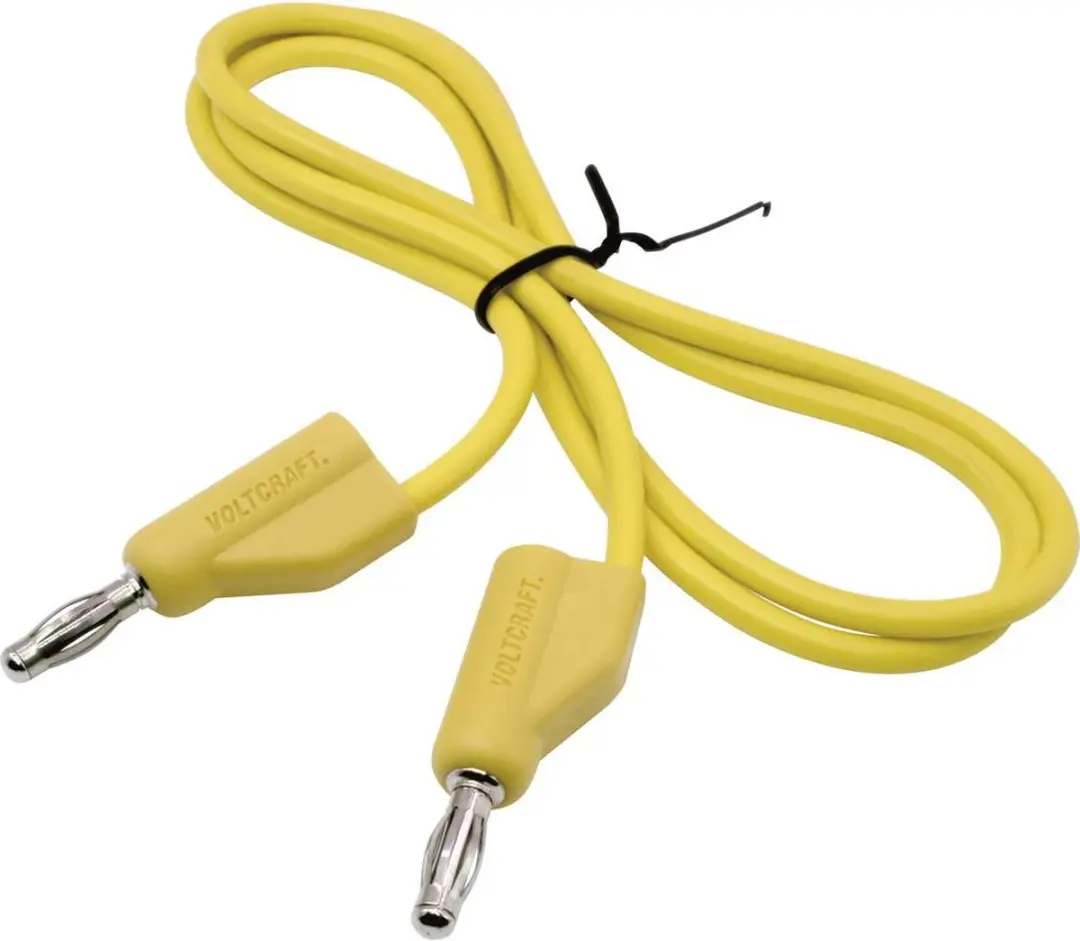 Voltcraft MSB-300-0.5-GB Meetsnoer Banaanstekker - Geel - afbeelding 3 van 5
