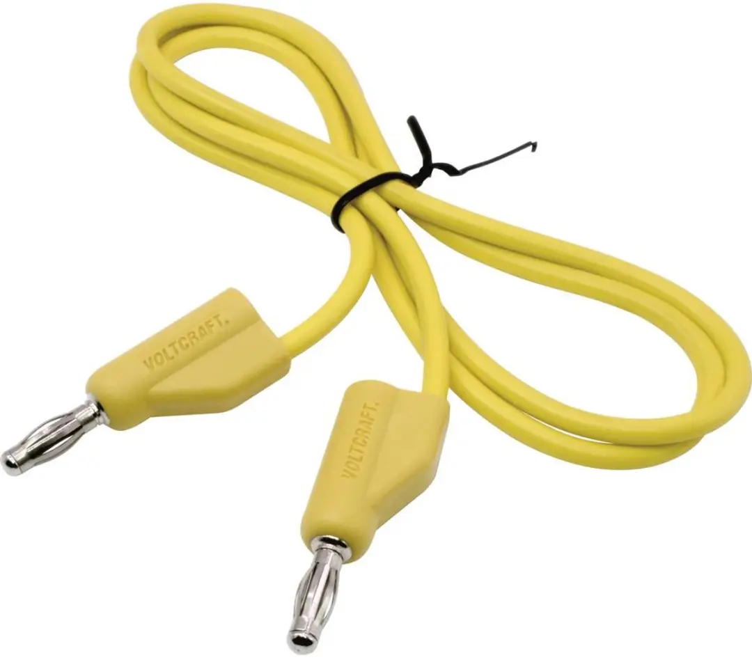 Voltcraft MSB-300 Meetsnoer Banaanstekker 4 mm - Geel - afbeelding 3 van 4