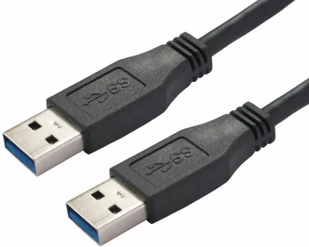 Bachmann 918.176 USB 3.2 Kabel A/A 1m - Zwart - afbeelding 4 van 5