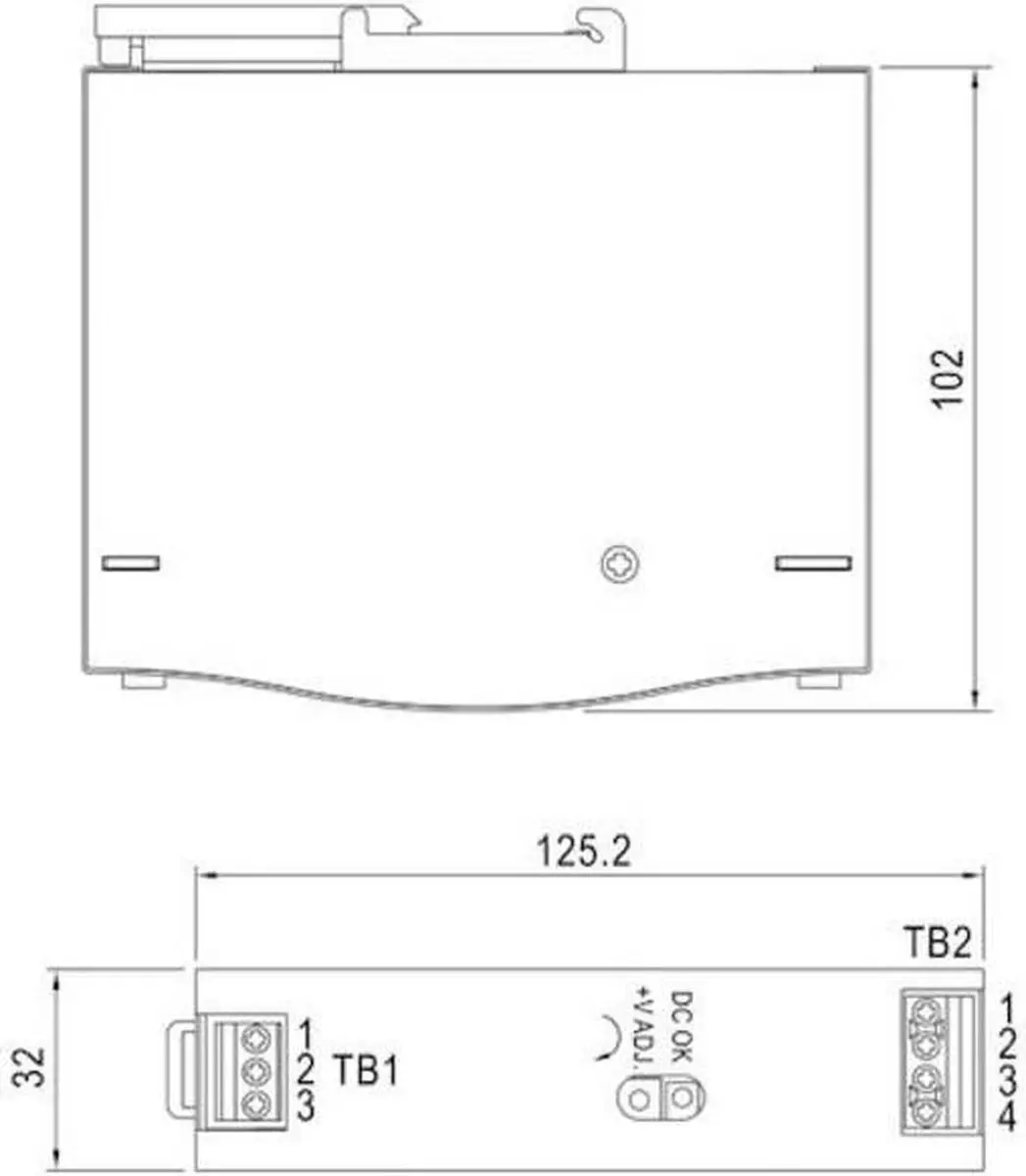 Mean Well SDR-75-48 DIN-rail voeding 48V 1.6A - afbeelding 2 van 2