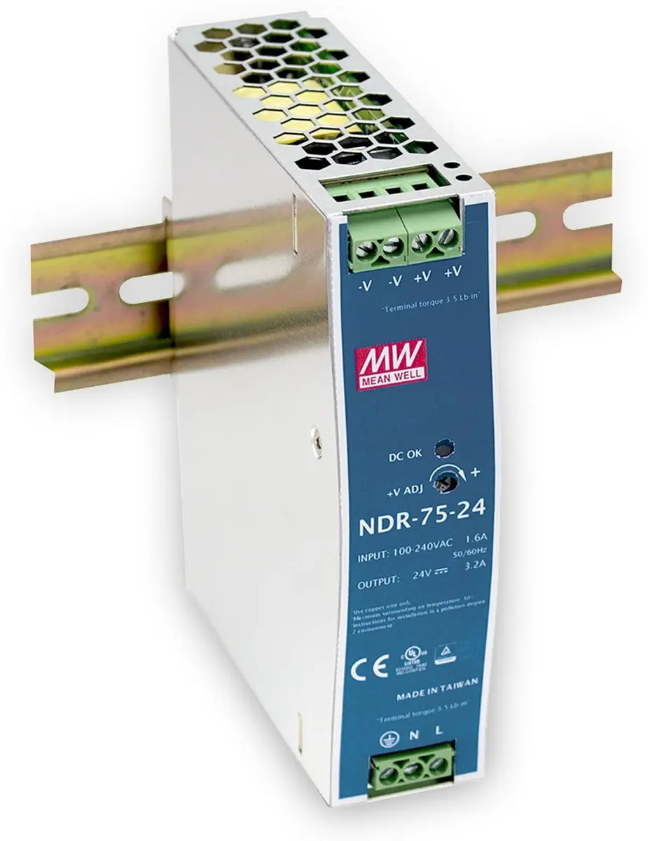 Mean Well NDR-75-24 DIN-rail Netvoeding 24V 75W