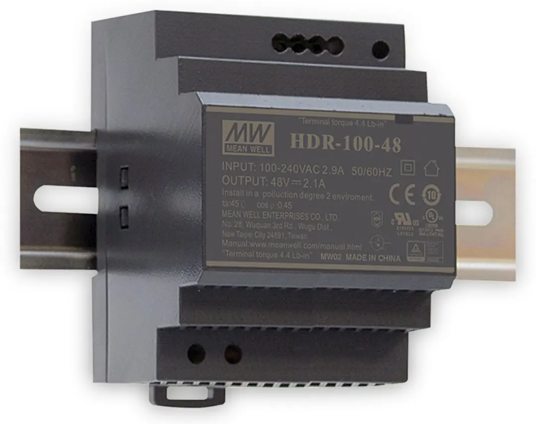 Mean Well HDR-100-48 DIN-rail netvoeding 48 V/DC 1.92 A 92.2 W Aantal uitgangen: