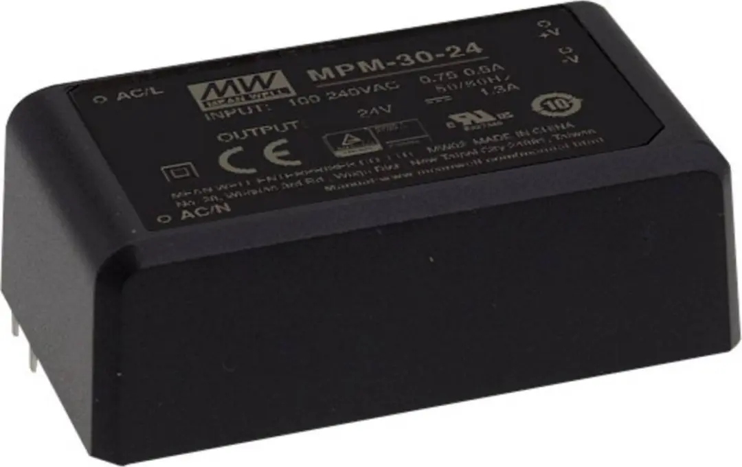 Mean Well MPM-30-24 AC/DC-printvoeding 24V 1.3A