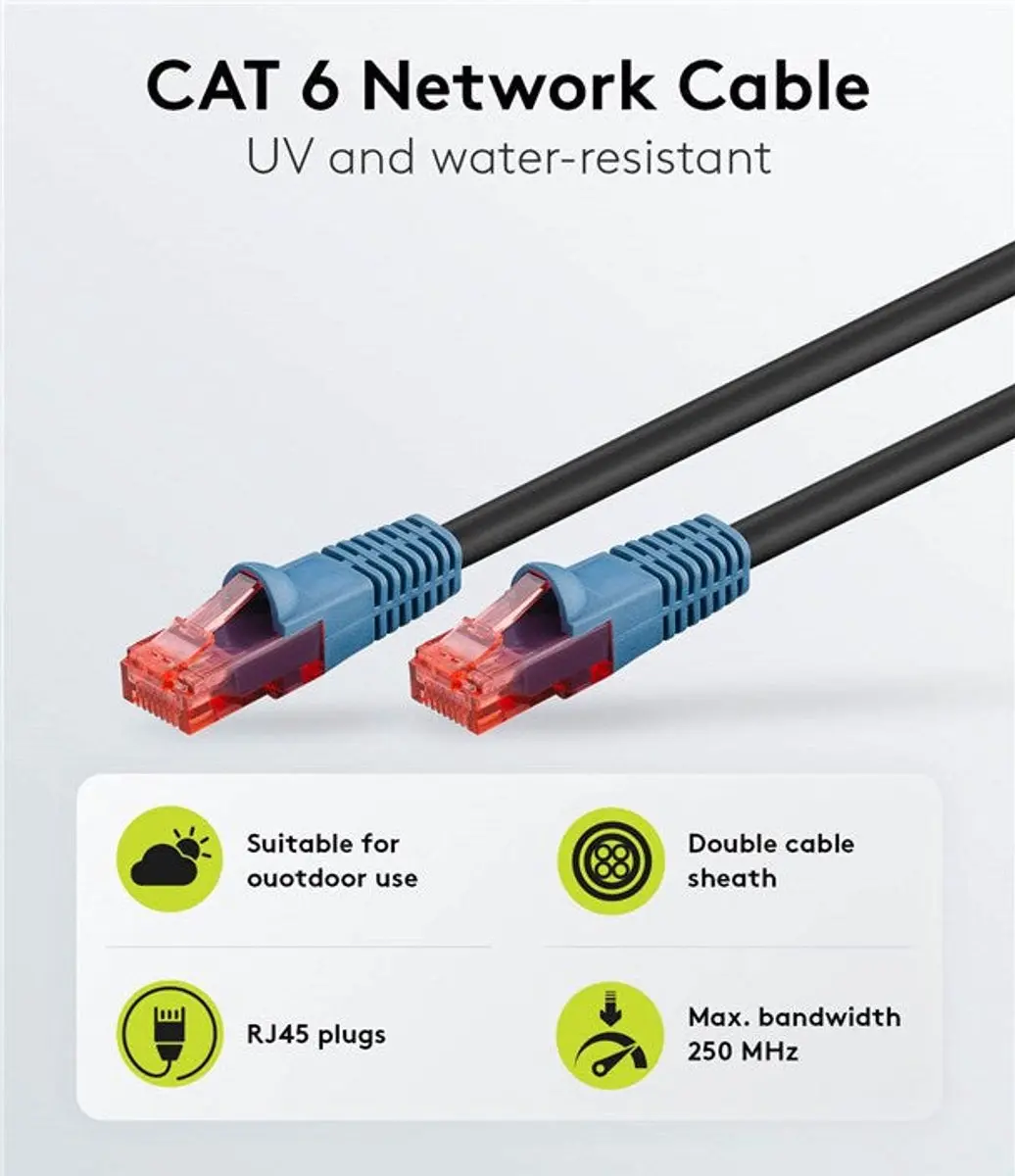 DANICOM CAT6 UTP 20 meter buitenkabel - 100% koper - afbeelding 6 van 6