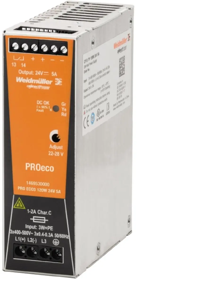 Weidmüller 1469530000 DIN-rail Netvoeding 24V/DC 5A 120W