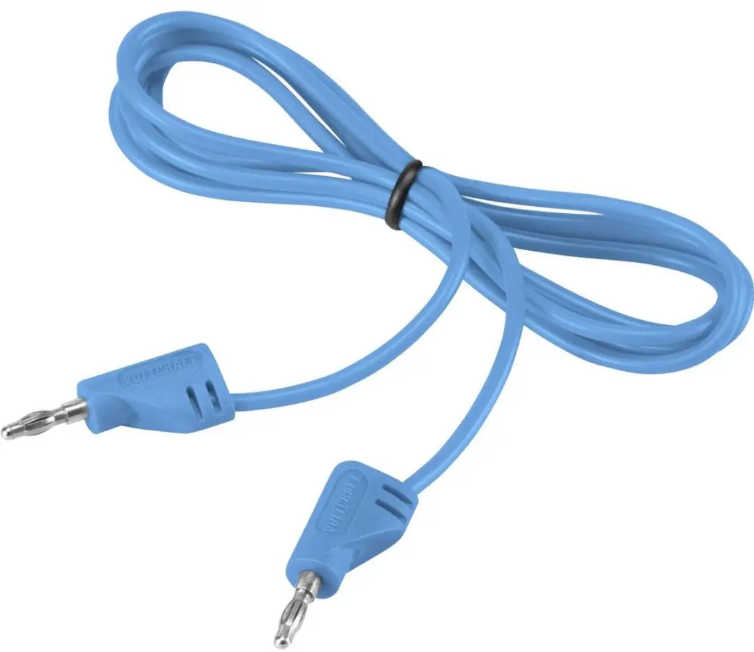 Voltcraft MSB-200 Meetsnoer Banaanstekker - 0.90m - Blauw - afbeelding 2 van 4