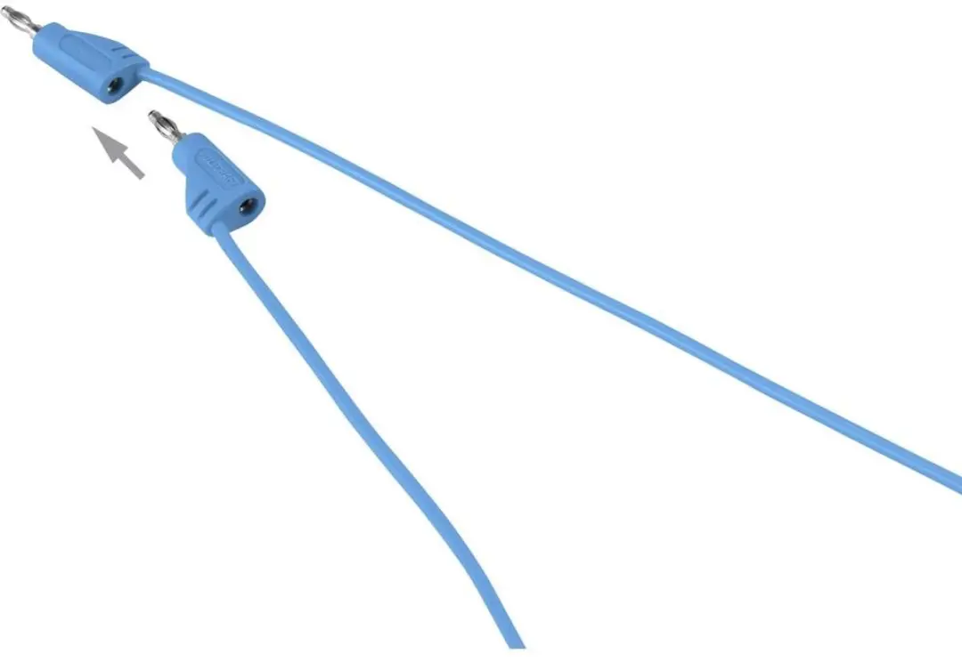 Voltcraft MSB-200 Meetsnoer Banaanstekker - 0.90m - Blauw - afbeelding 3 van 4