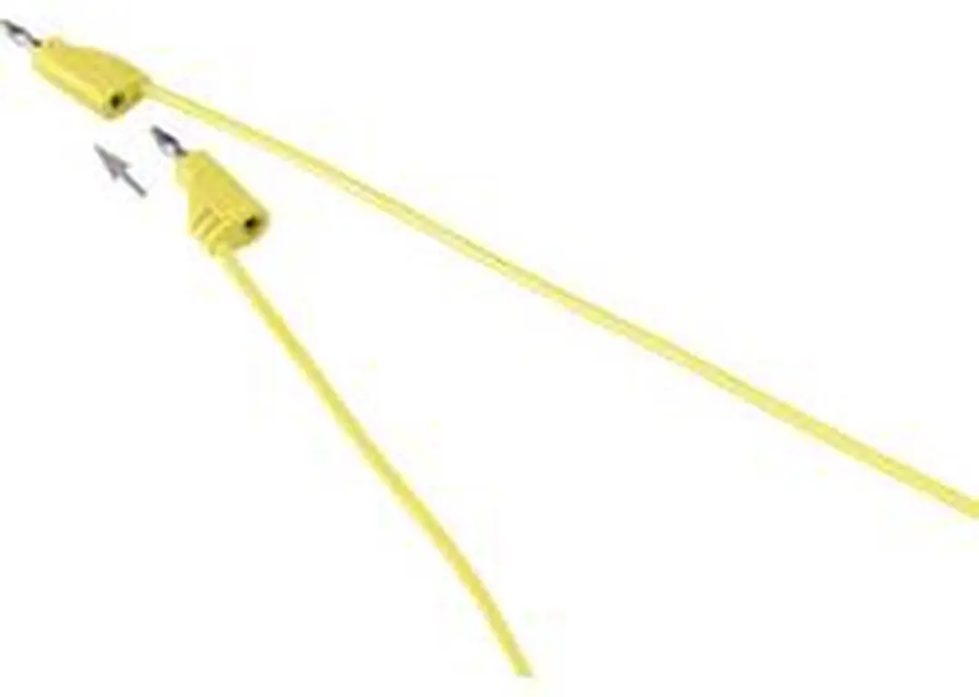 Voltcraft MSB-200 Meetsnoer Banaanstekker 2 mm - 0.60 m - Geel - afbeelding 3 van 5