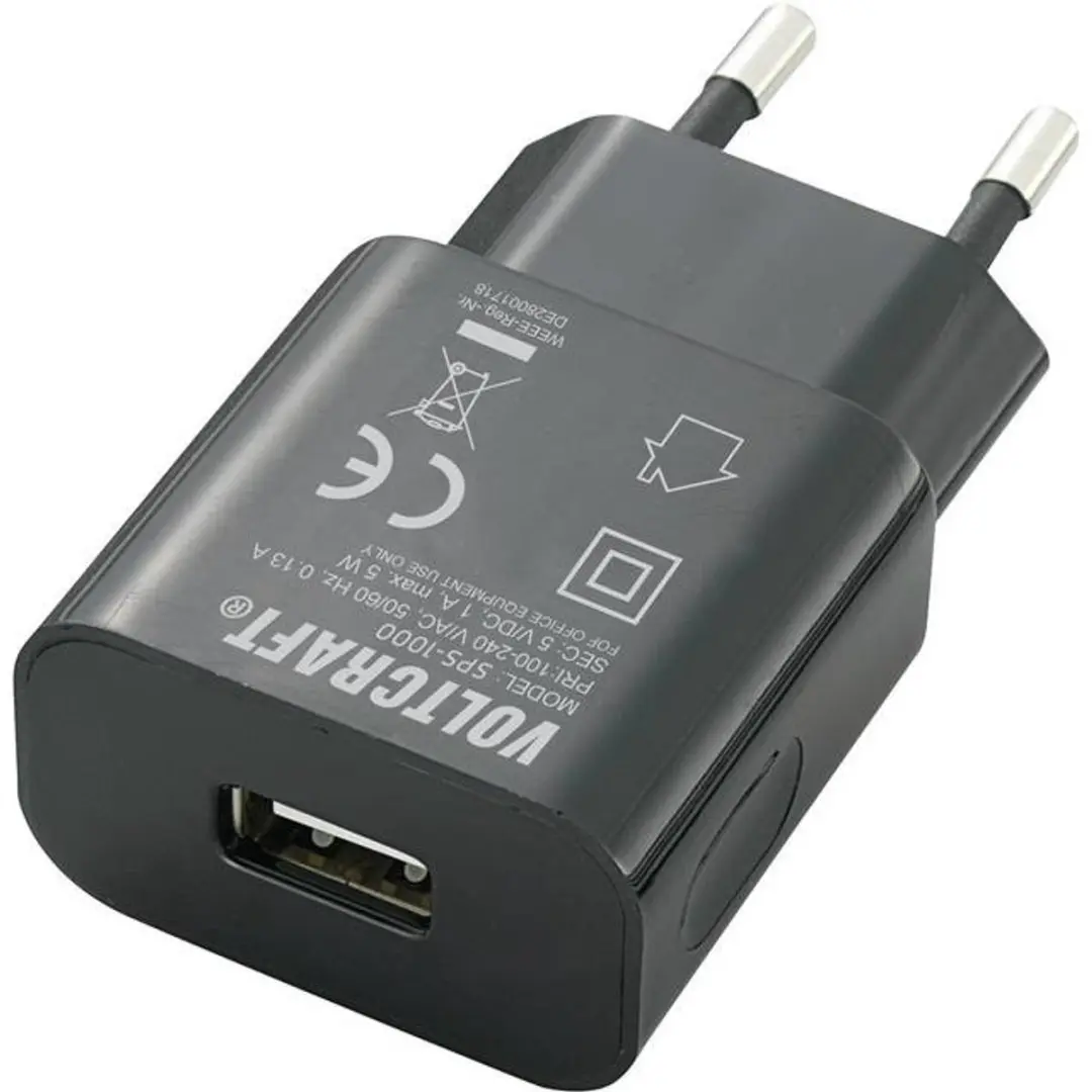 Voltcraft SPS-1000 USB USB-oplader 1000mA - Zwart - afbeelding 5 van 5