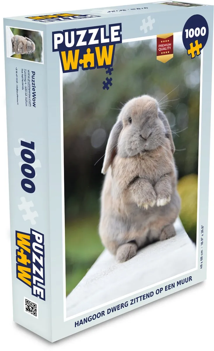 PuzzleWow Hangoor Dwerg Legpuzzel 1000 Stuks
