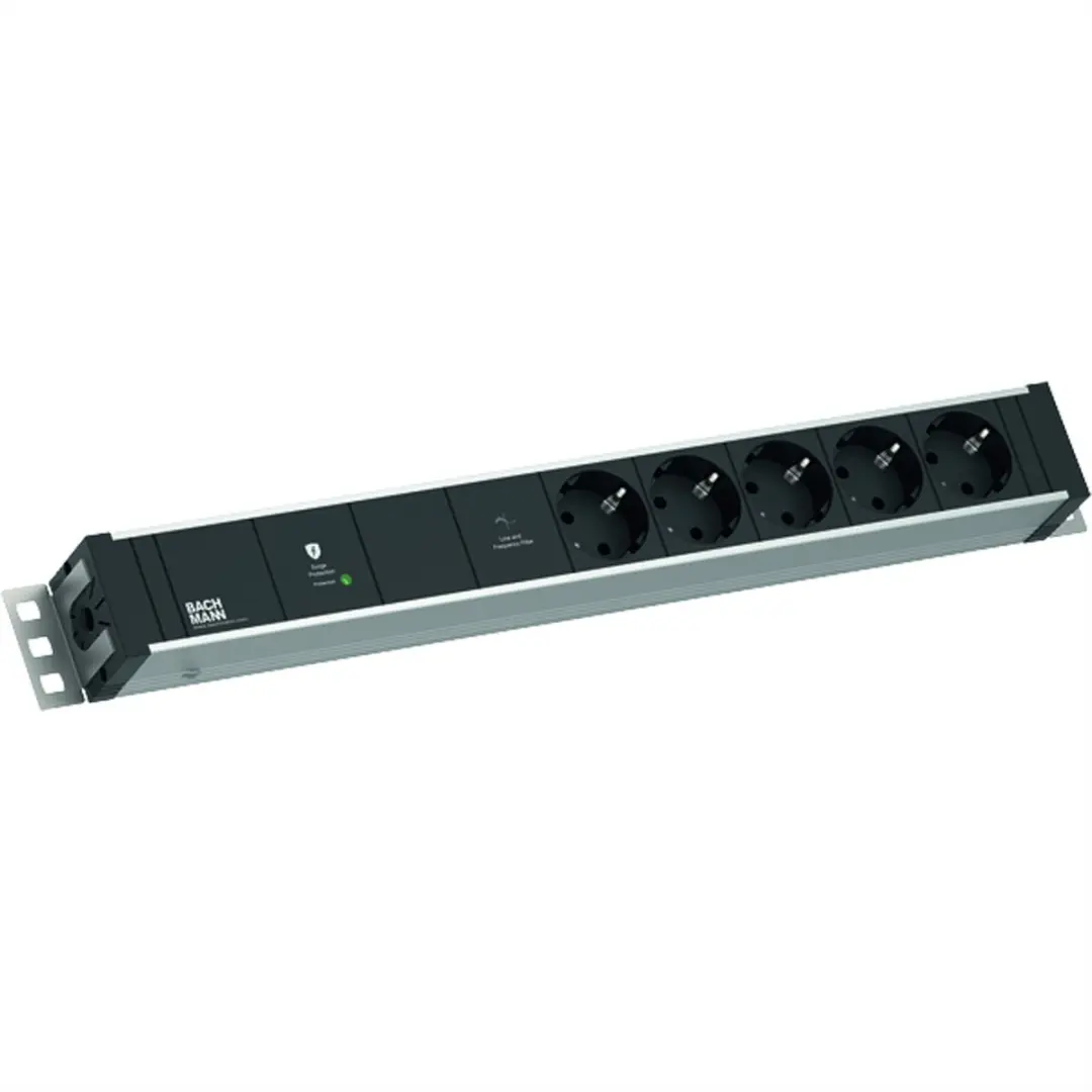 BACHMANN 19 1,5U 5xCEE7/3 1xGVS-Plus 2,0m CEE7/7