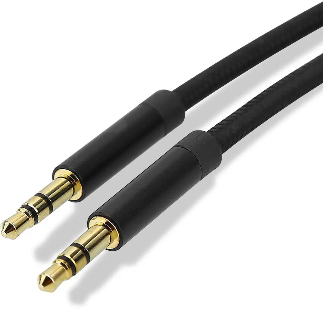 Cadorabo Aux Audio Kabel 3.5mm 2m in ZWART