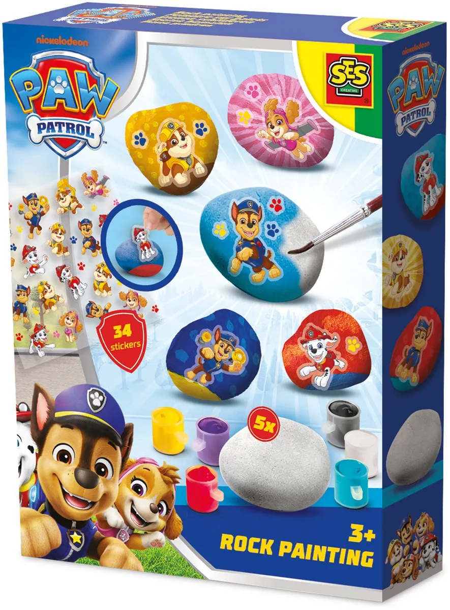 SES Creative Paw Patrol Stenen Schilderen Knutselset