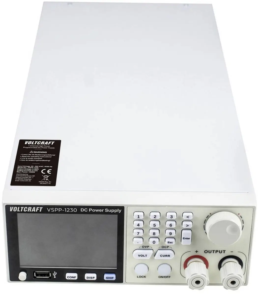 Voltcraft VSPP-1230 Labvoeding - 0-300V 0-10A - 1200W - afbeelding 2 van 6