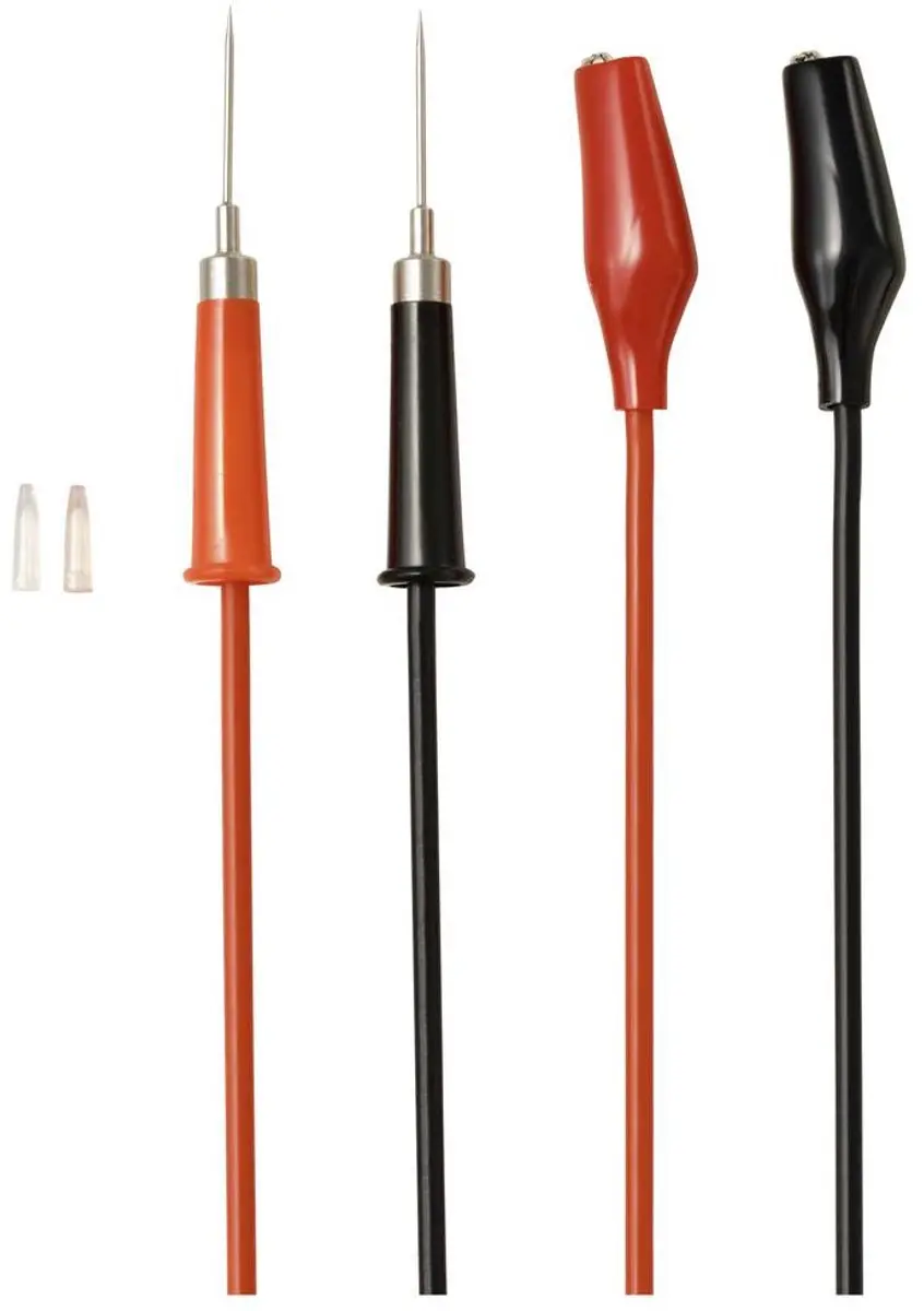 Voltcraft MSL-310 Meetsnoer Stiftcontact Krokodilklem 1m - Rood/Zwart - 1 paar - afbeelding 4 van 4