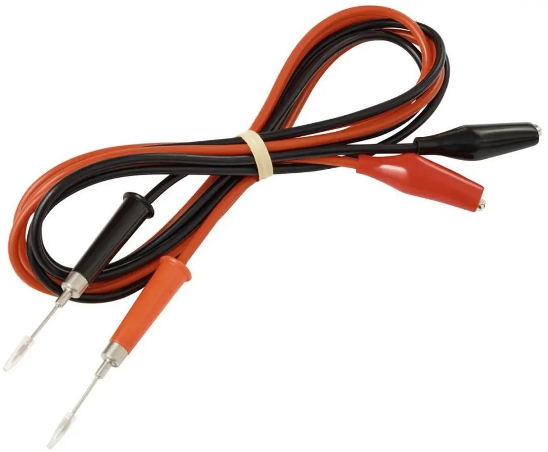 Voltcraft MSL-310 Meetsnoer Stiftcontact Krokodilklem 1m - Rood/Zwart - 1 paar - afbeelding 3 van 4