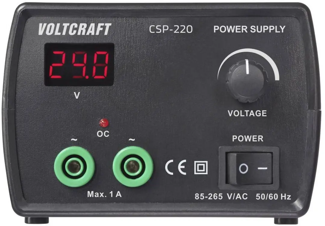 Voltcraft CSP-220 Labvoeding - 0-24V - 1A - 24W - afbeelding 4 van 4