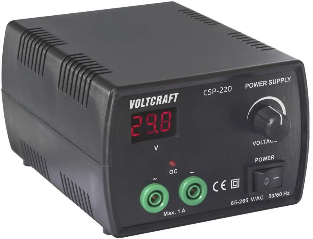 Voltcraft CSP-220 Labvoeding - 0-24V - 1A - 24W - afbeelding 2 van 4