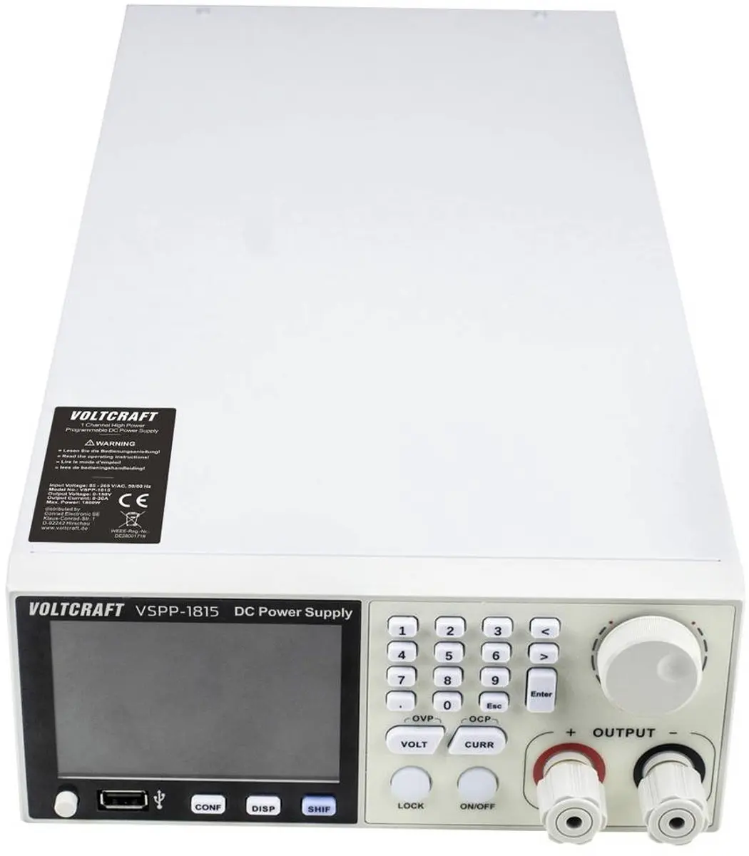 Voltcraft VSPP-1815 Labvoeding - 1800W - 0-150V 0-30A - afbeelding 2 van 6