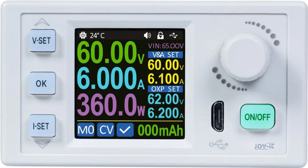 Joy-it JT-PS360 Labvoeding 0-60V 0-6A - afbeelding 2 van 3