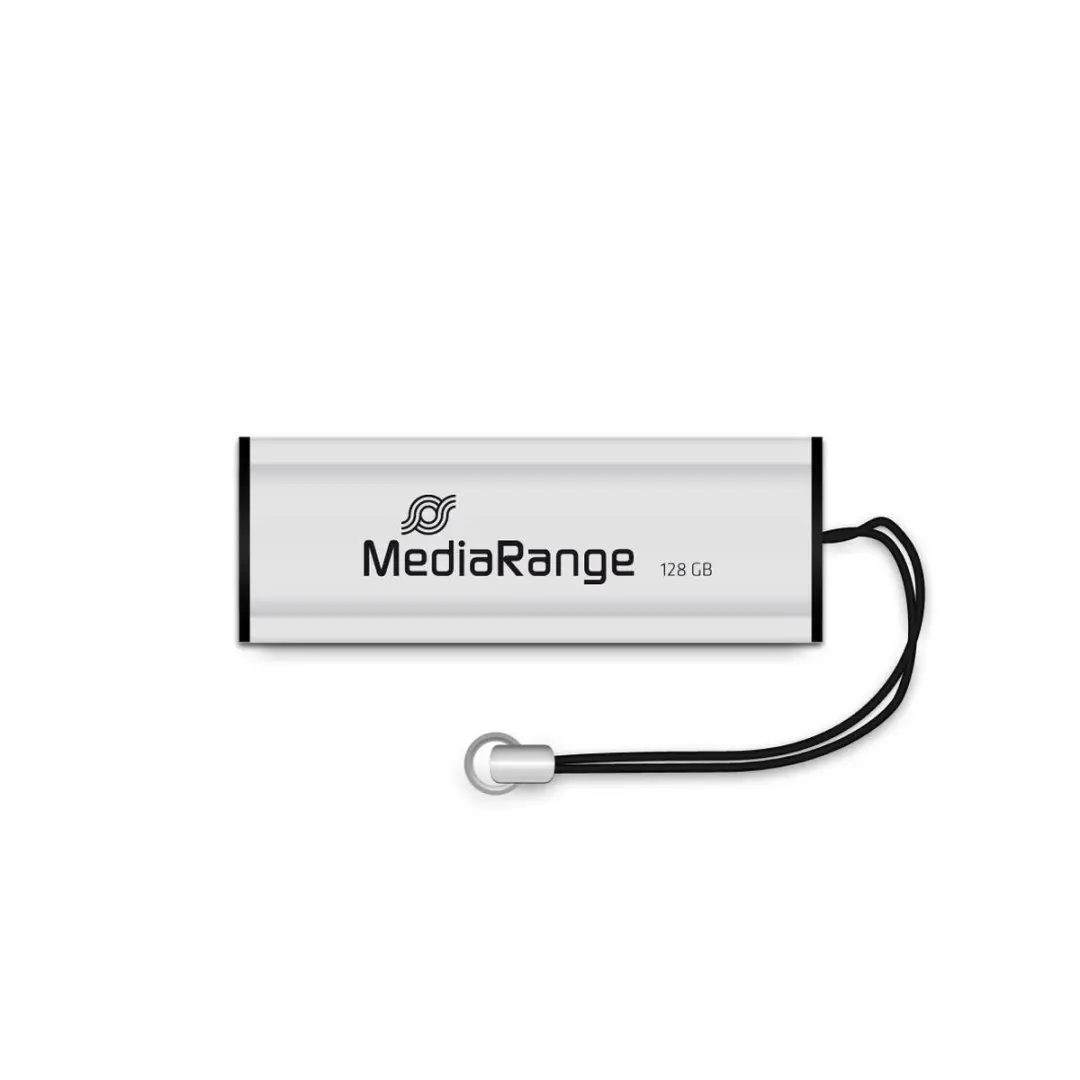 MediaRange MR918 USB-stick 128GB - Zilver - afbeelding 3 van 6