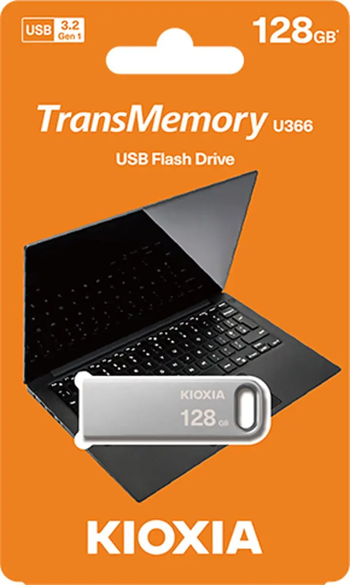 Kioxia TransMemory U366 LU366S128GG4 USB-stick 128GB - Zilver - afbeelding 5 van 6