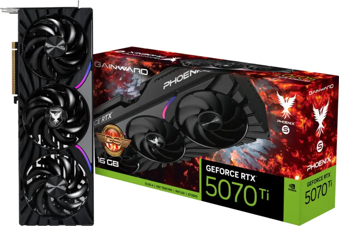 Gainward Phoenix-S GS NE7507TS19T2-GB2031K Videokaart - Zwart/Grijs - afbeelding 2 van 6