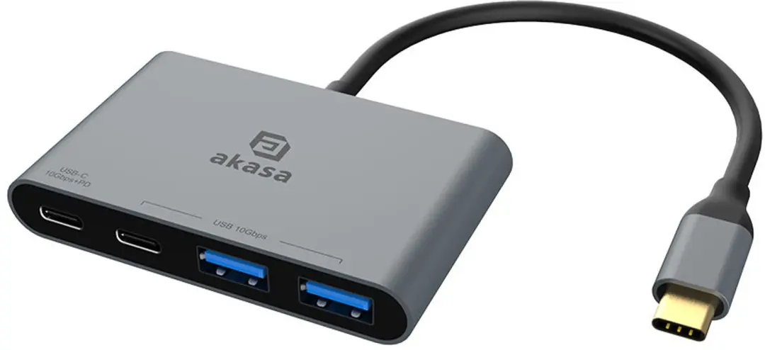 Akasa USB-C 4-in-1 Hub AK-CBCA31-18BK